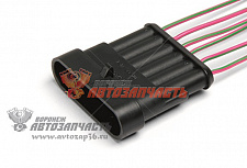 Рем набор Колодка штыревая 6-конт. для жгута форсунок газ., с проводами